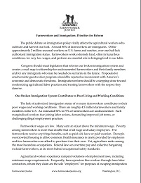 Farmworkers and Immigration Priorities for Reform